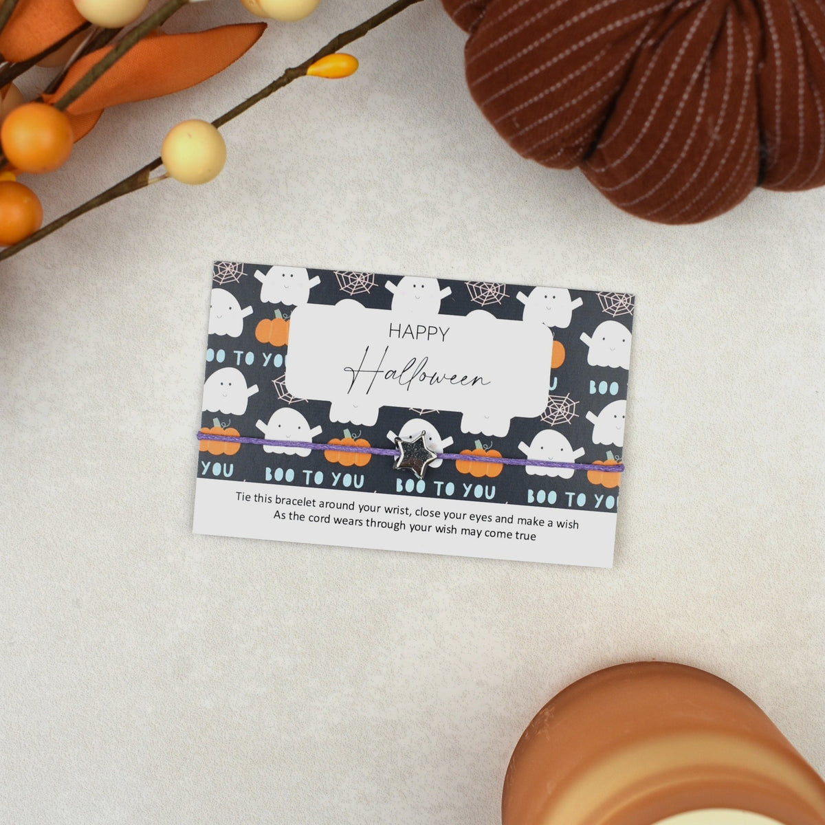 CLEARANCE - Happy Halloween Wish Bracelet (5)