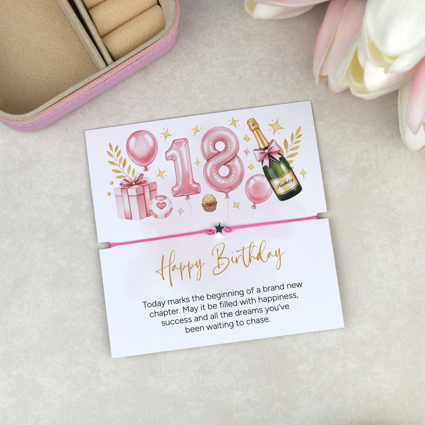 18th Birthday Bracelet | Happy Birthday Gift for Her