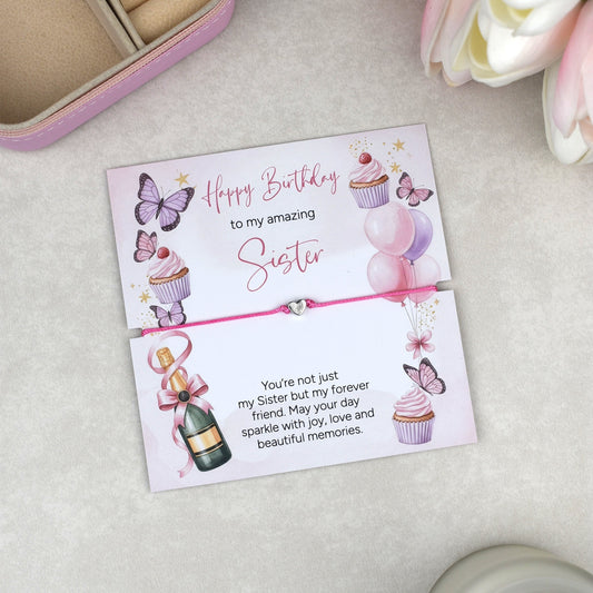 Happy Birthday To My Amazing Sister Bracelet | Birthday Gift for Sister