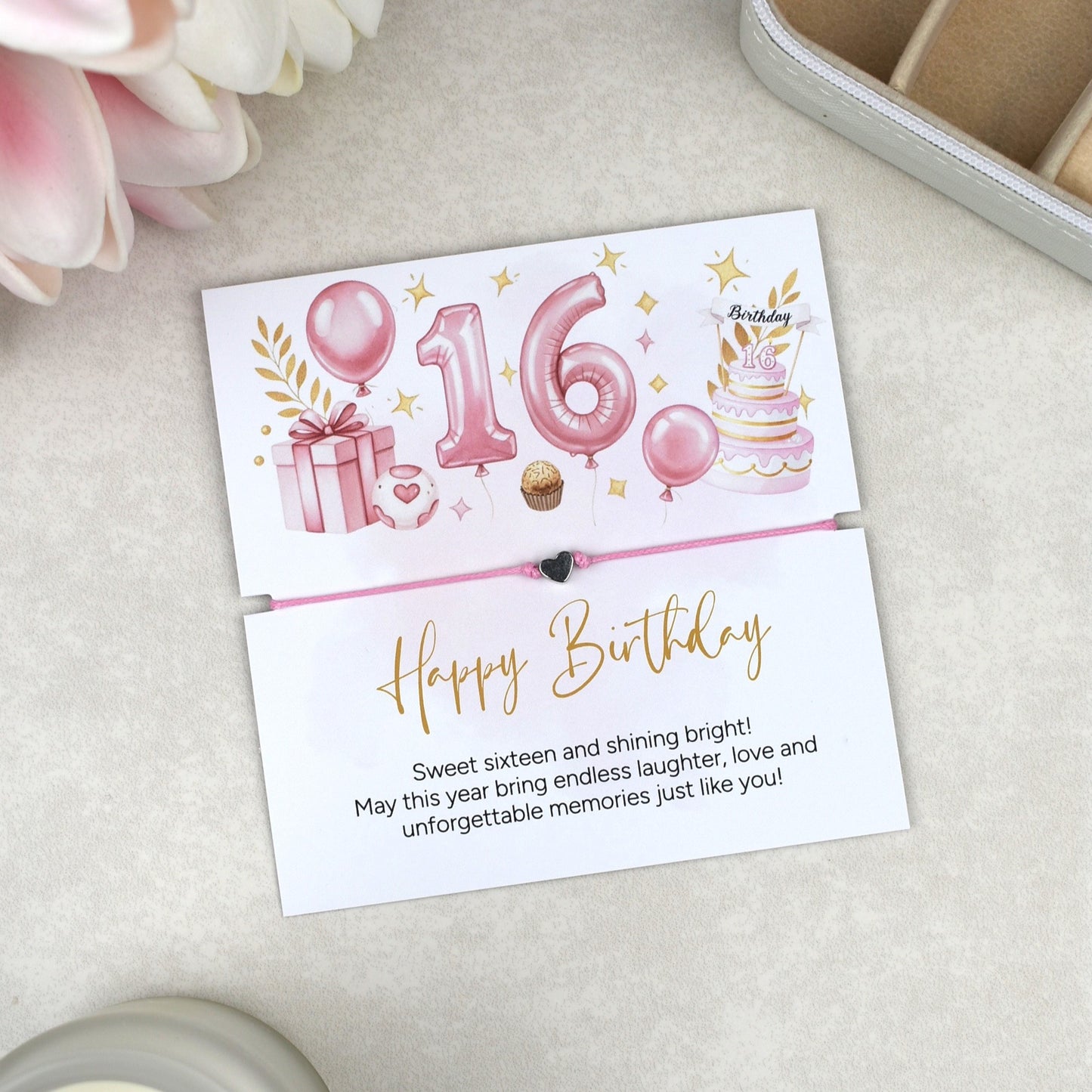 Happy 16th Birthday Bracelet |Teen Girl Gift