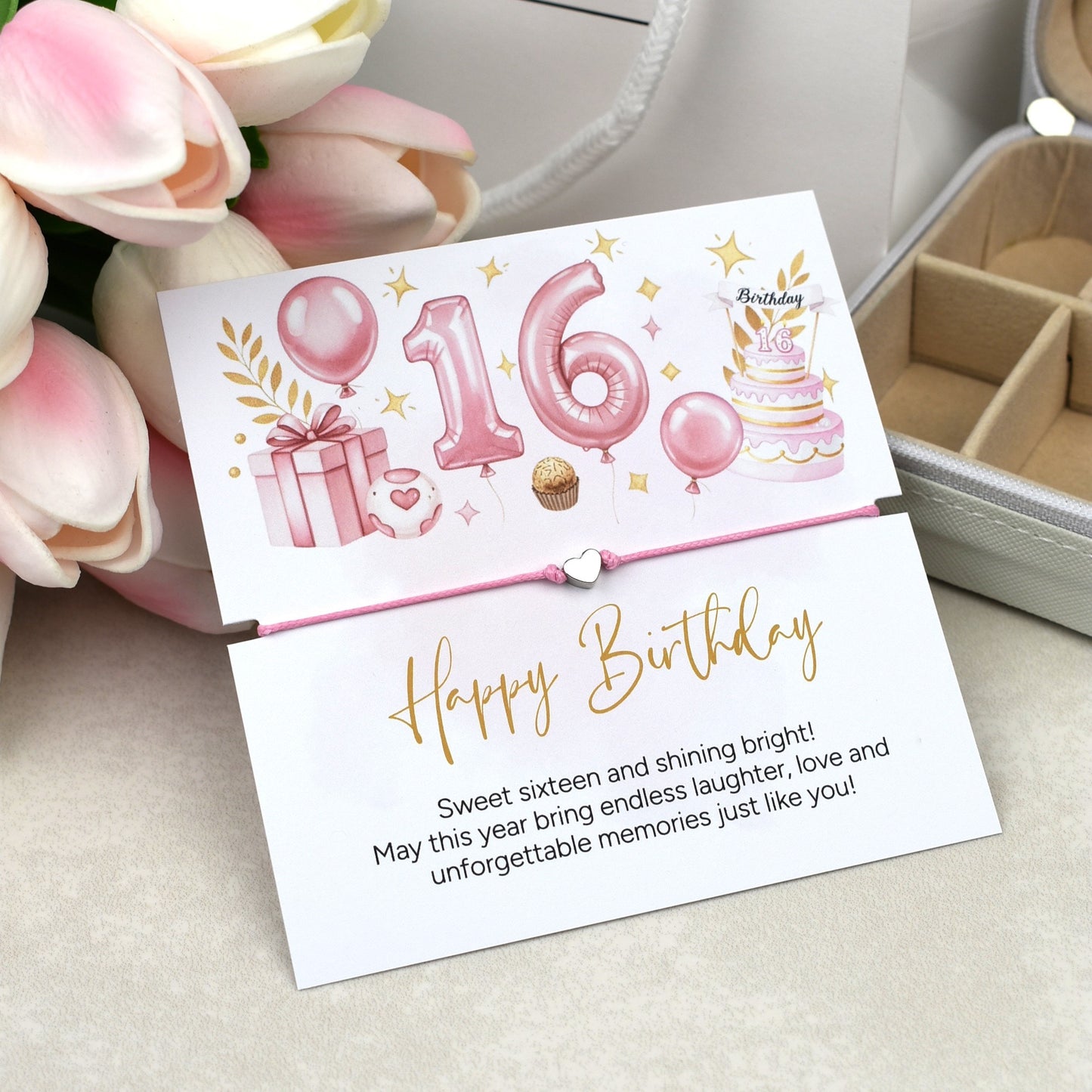 Happy 16th Birthday Bracelet |Teen Girl Gift