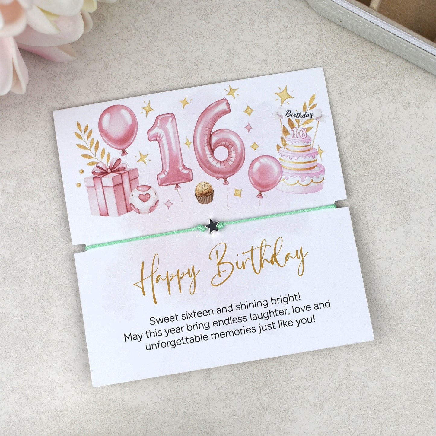 Happy 16th Birthday Bracelet |Teen Girl Gift