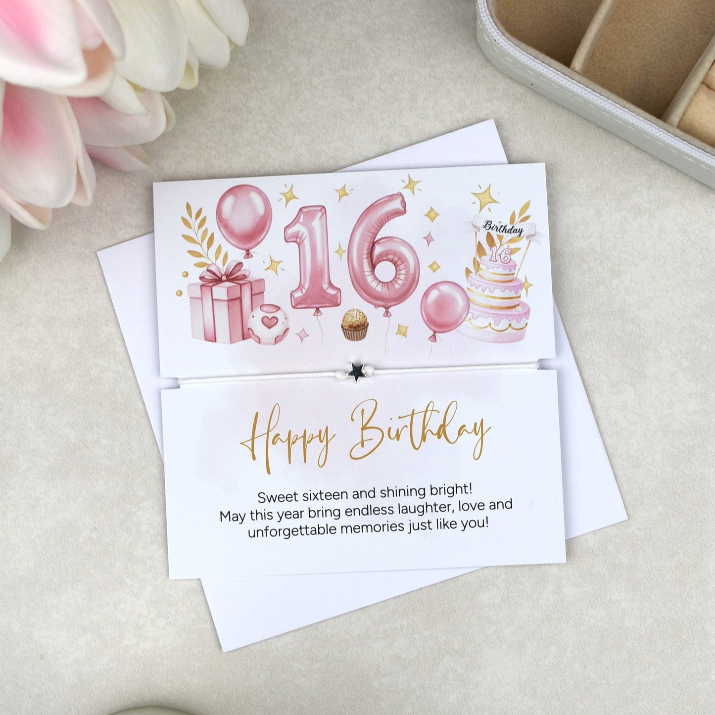 Happy 16th Birthday Bracelet |Teen Girl Gift