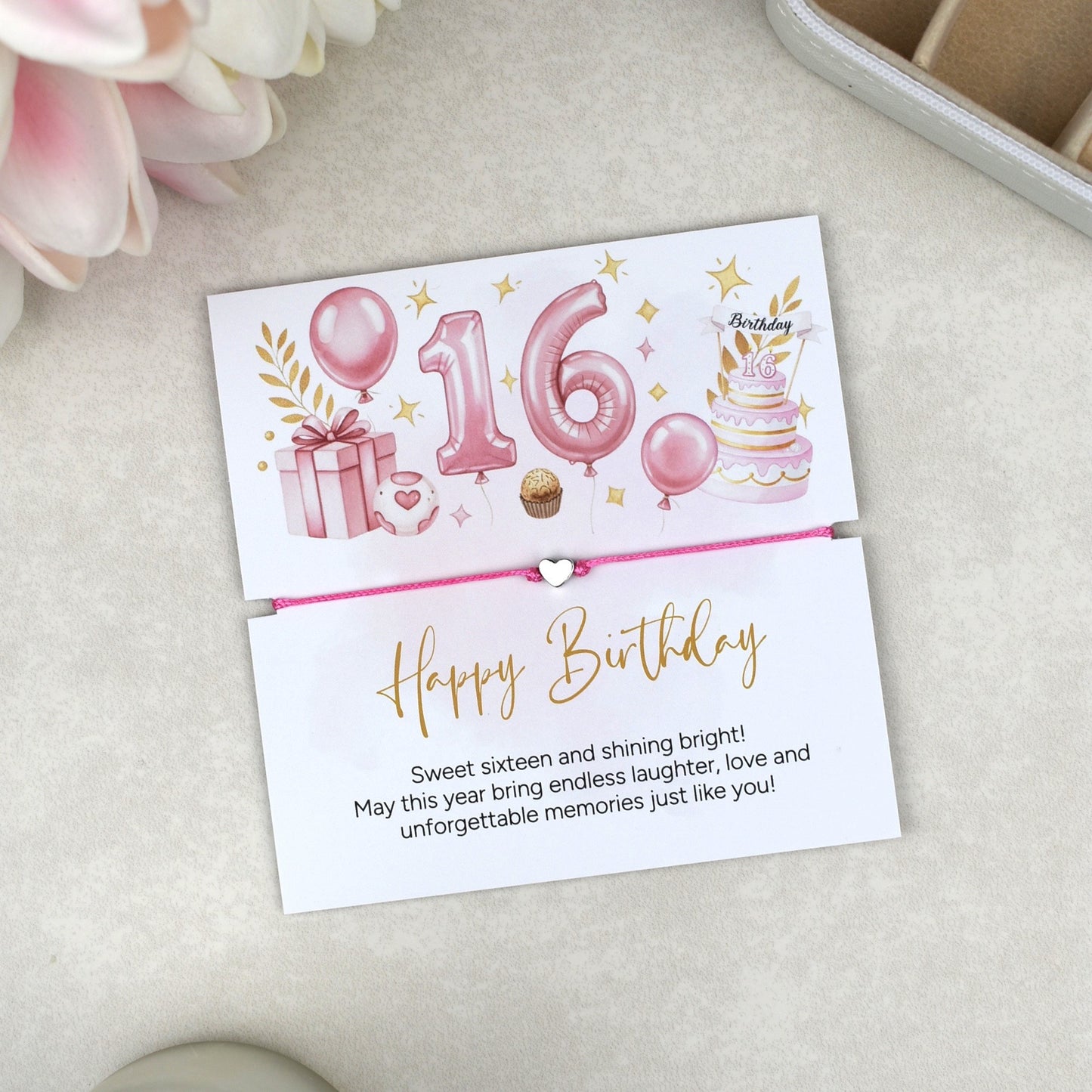 Happy 16th Birthday Bracelet |Teen Girl Gift
