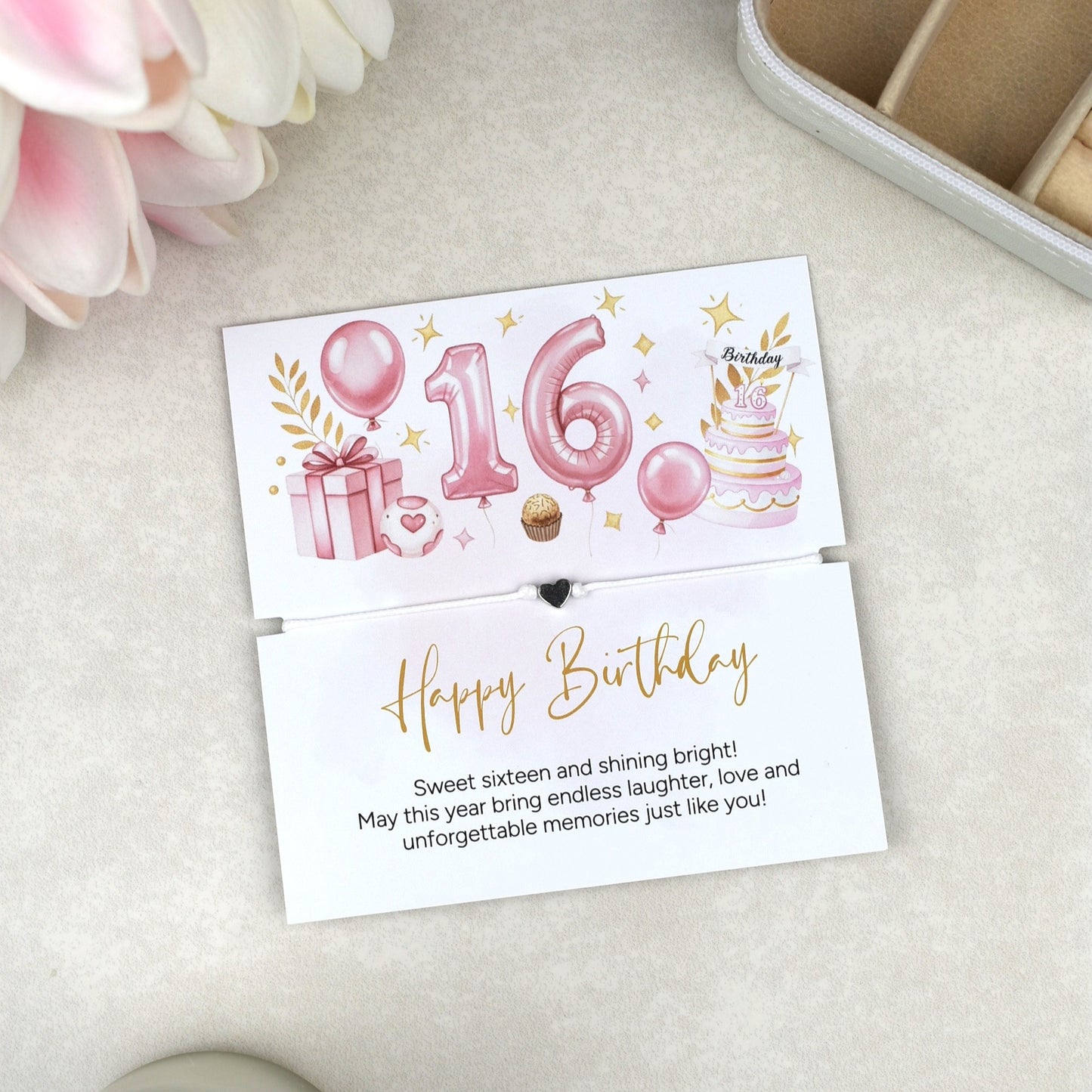 Happy 16th Birthday Bracelet |Teen Girl Gift