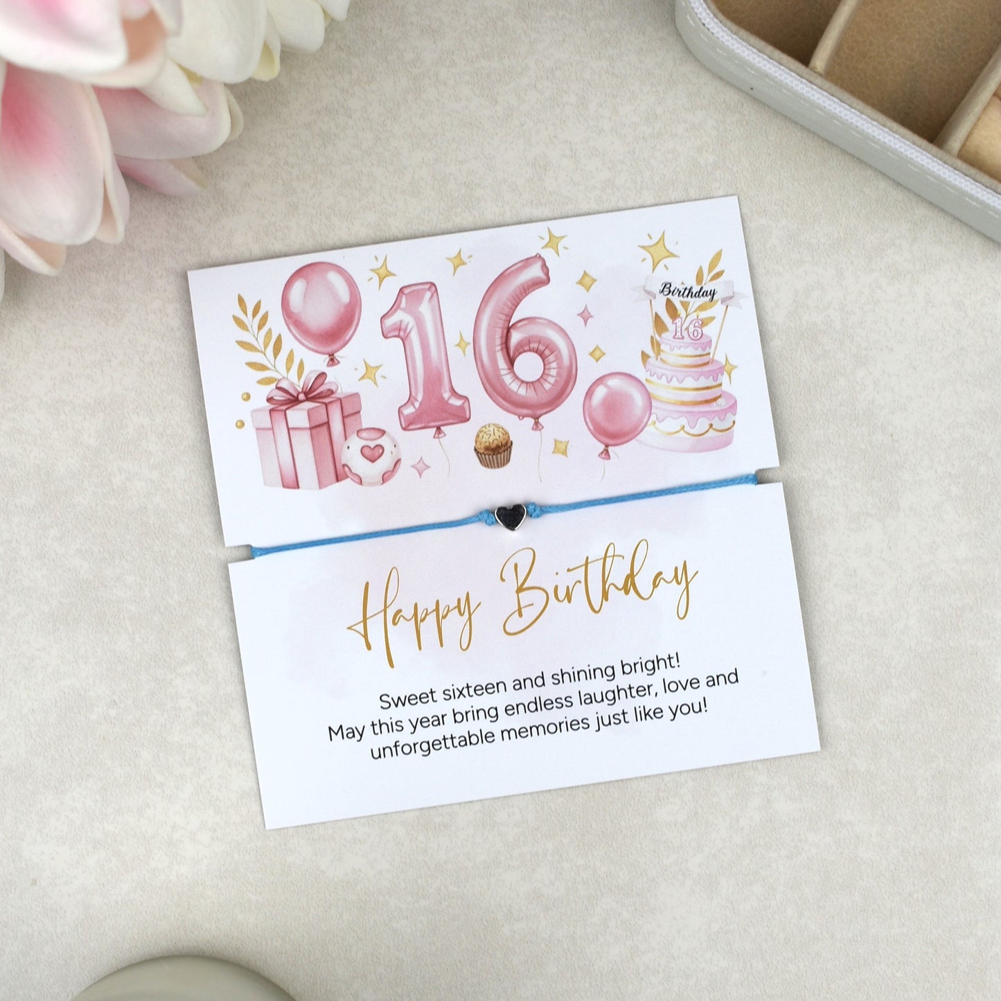 Happy 16th Birthday Bracelet |Teen Girl Gift