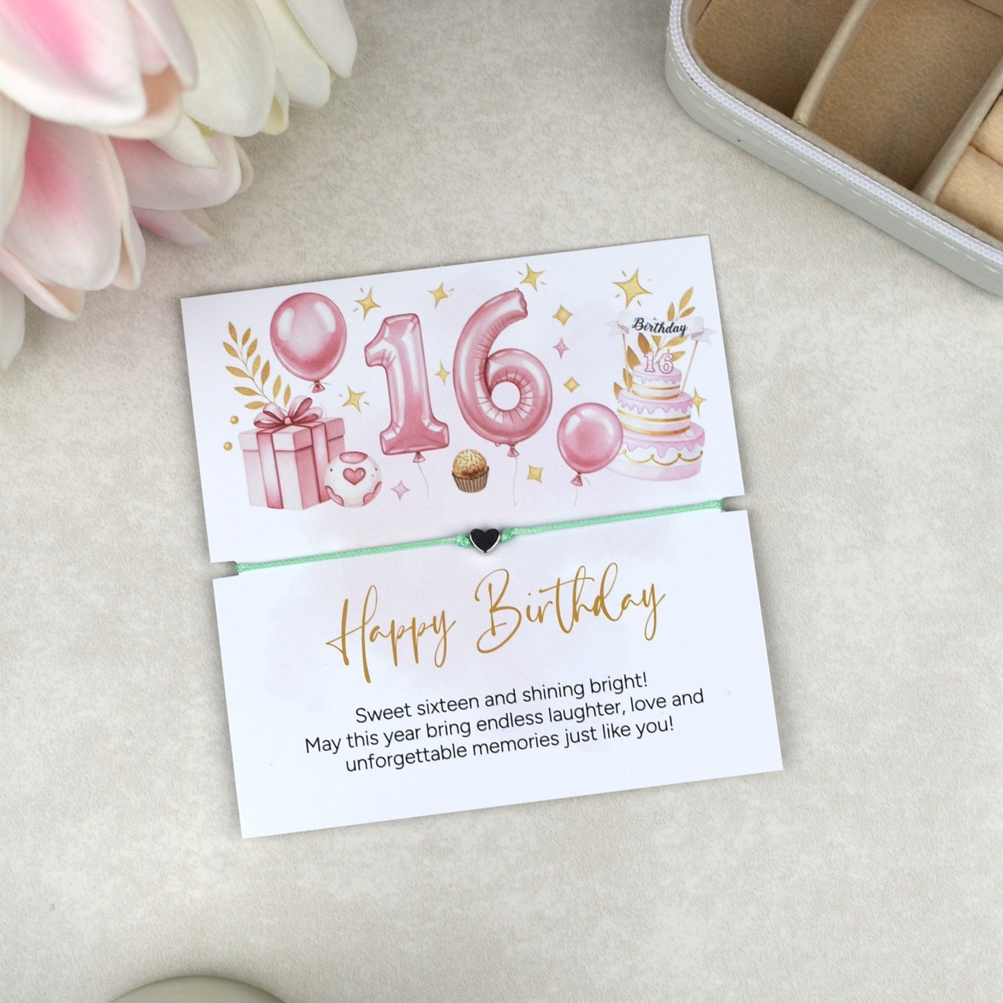 Happy 16th Birthday Bracelet |Teen Girl Gift