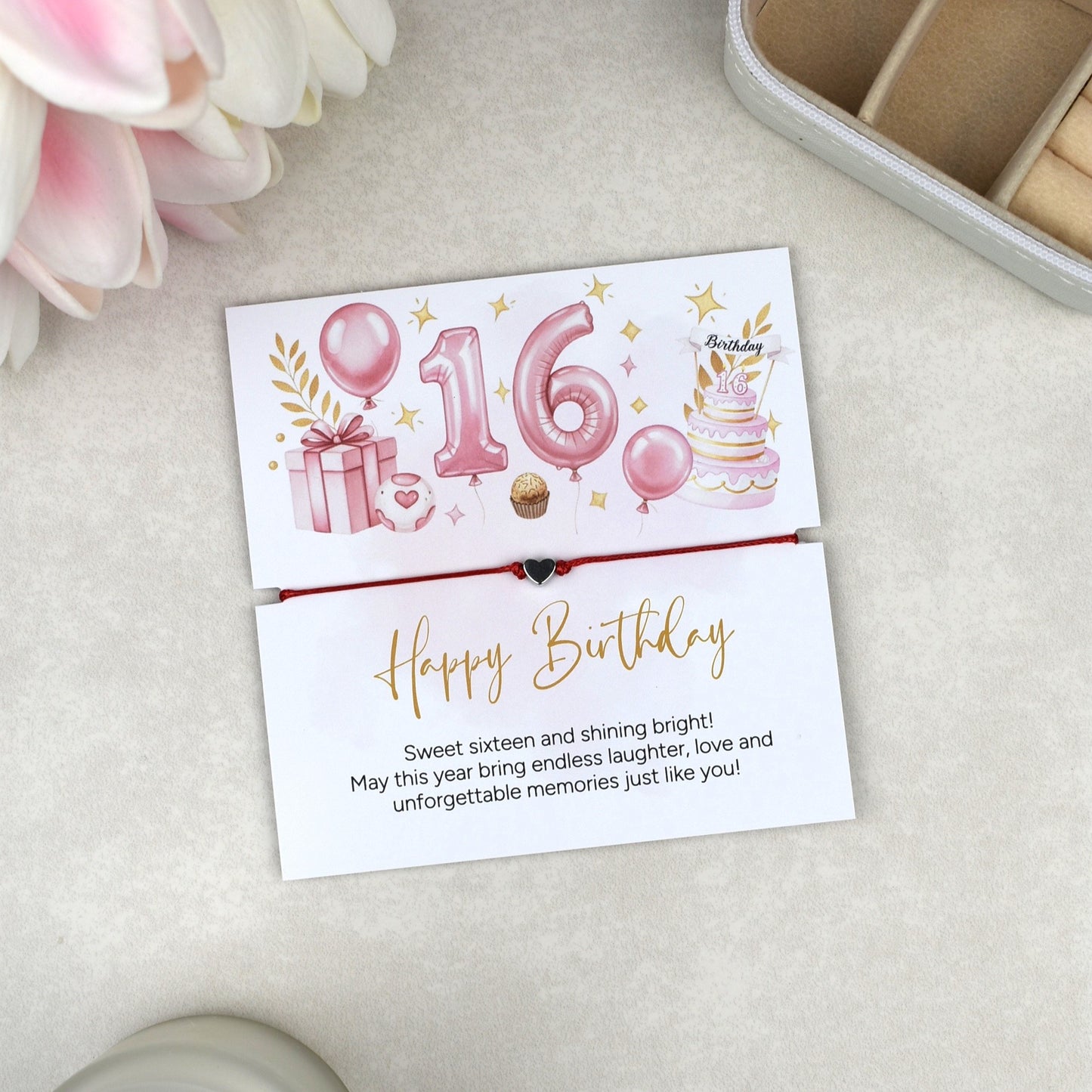 Happy 16th Birthday Bracelet |Teen Girl Gift