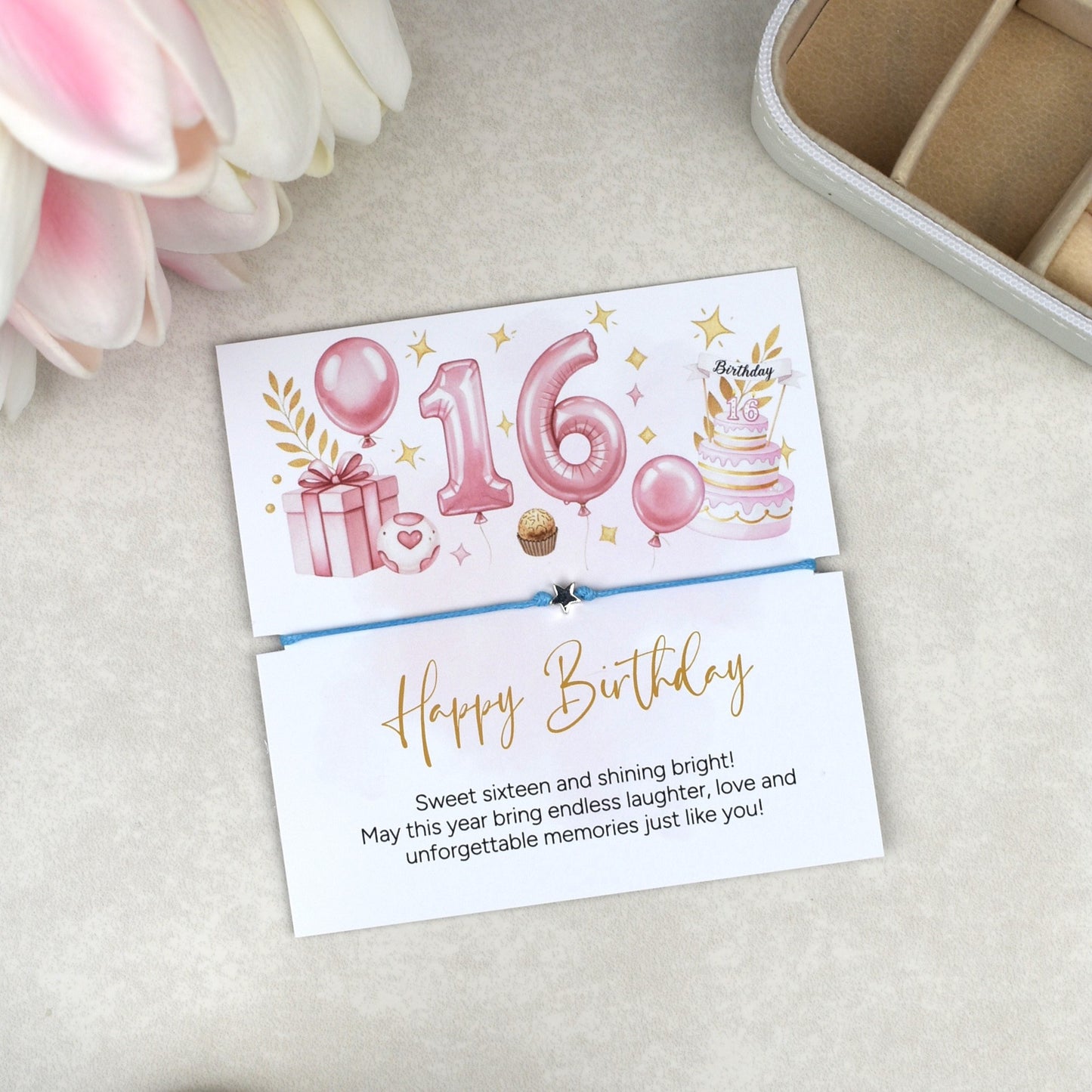 Happy 16th Birthday Bracelet |Teen Girl Gift