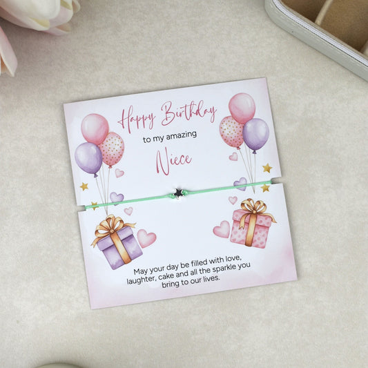 Happy Birthday Niece Gift Bracelet | Amazing Niece Gift Idea