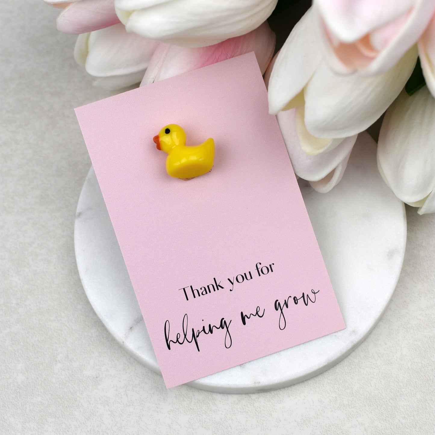 Thank You For Helping Me Grow - Yellow Duck