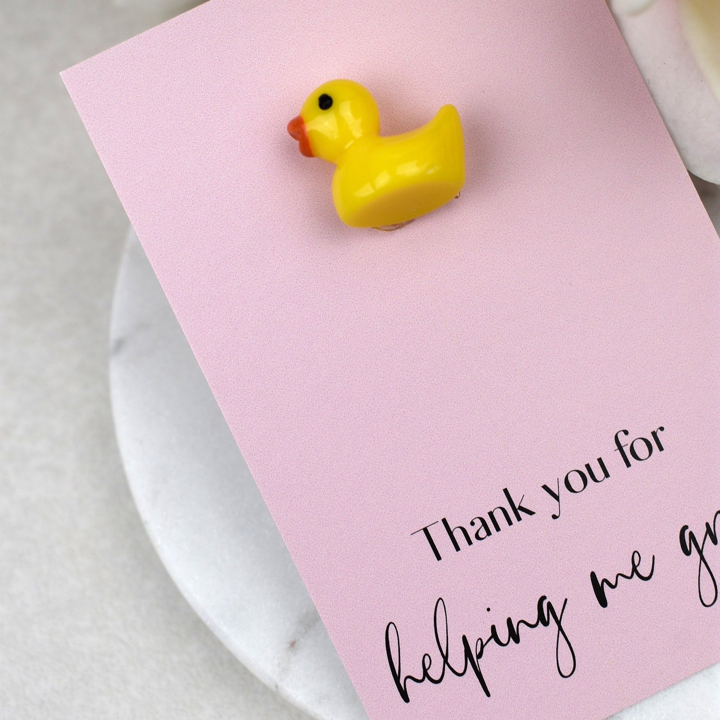 Thank You For Helping Me Grow - Yellow Duck