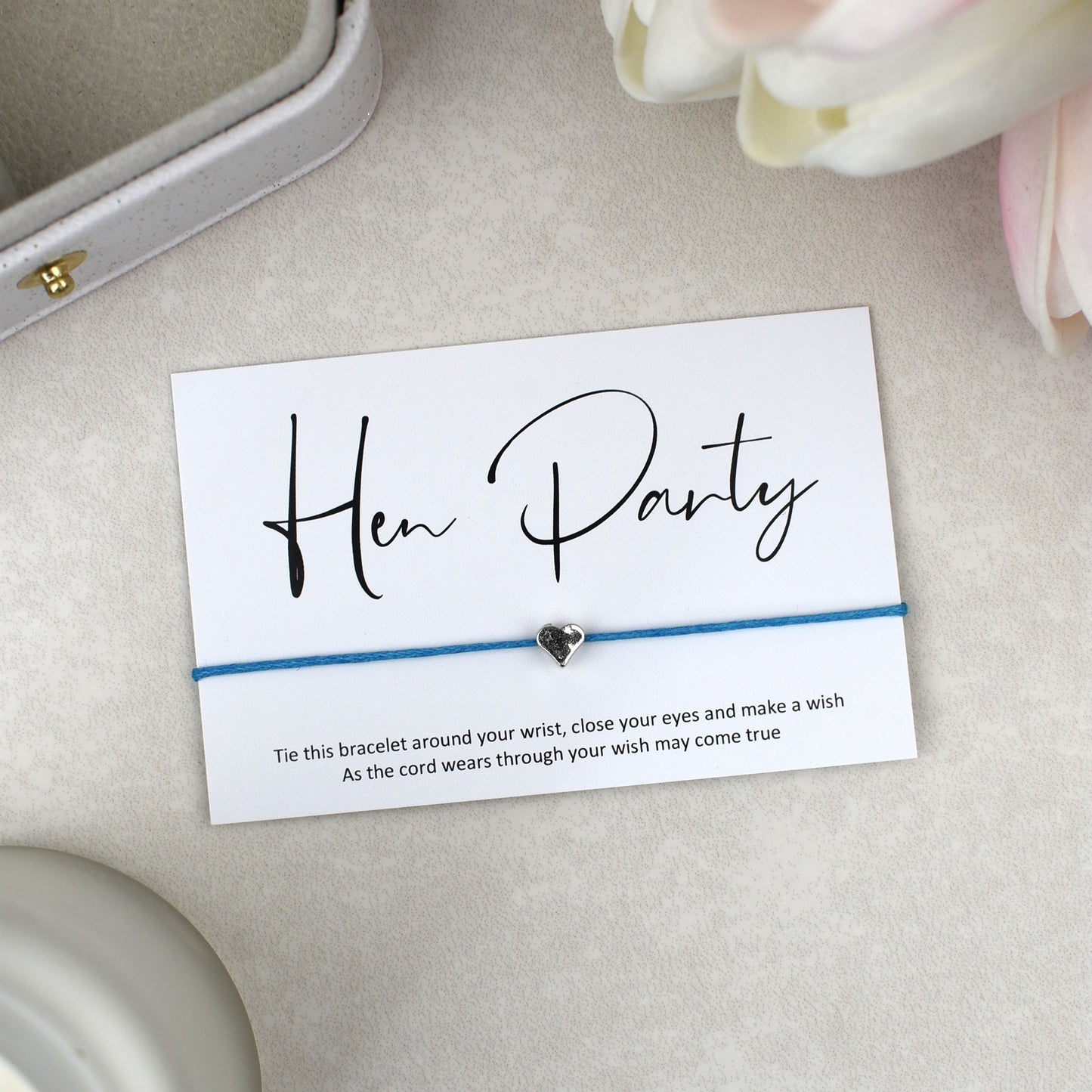 CLEARANCE - Hen Party Wish Bracelet | Heart Charm
