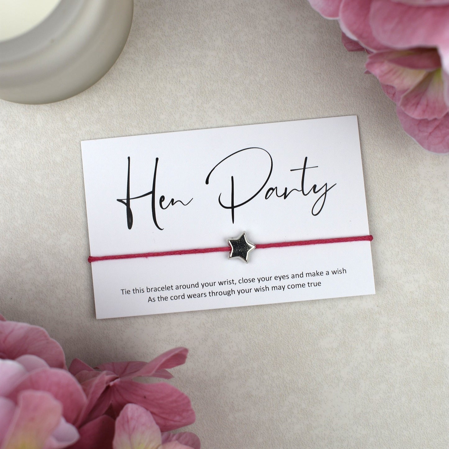 CLEARANCE - Hen Party Wish Bracelet