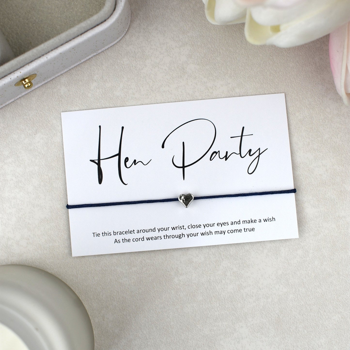 CLEARANCE - Hen Party Wish Bracelet | Heart Charm