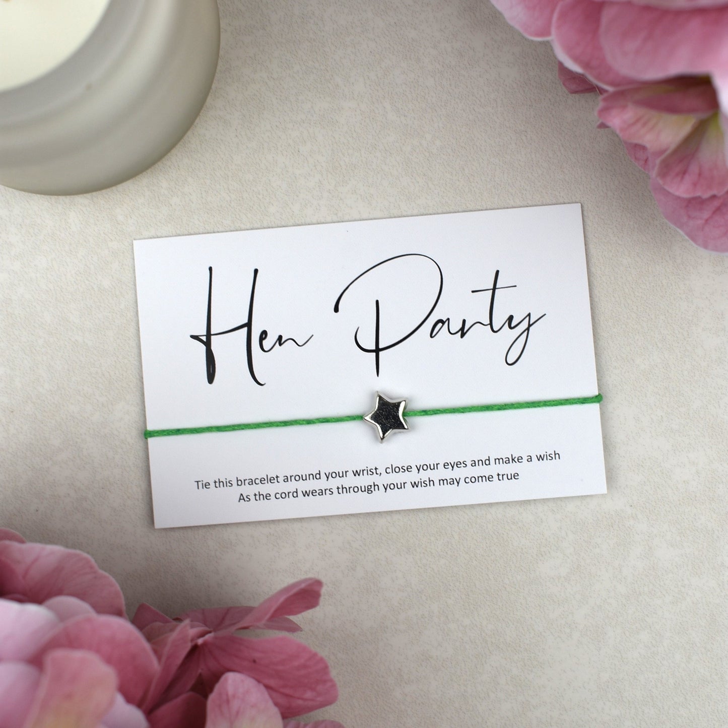 CLEARANCE - Hen Party Wish Bracelet