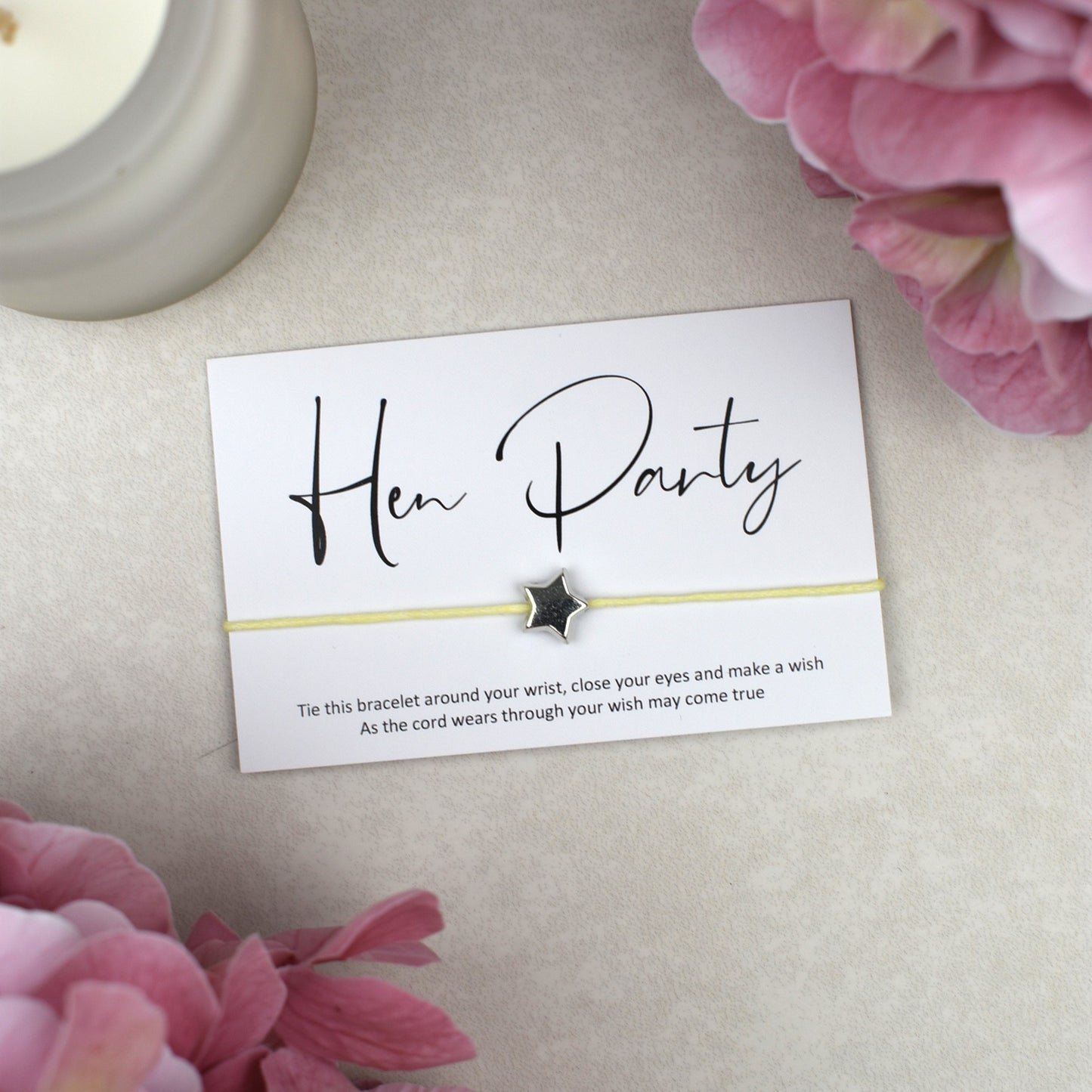CLEARANCE - Hen Party Wish Bracelet