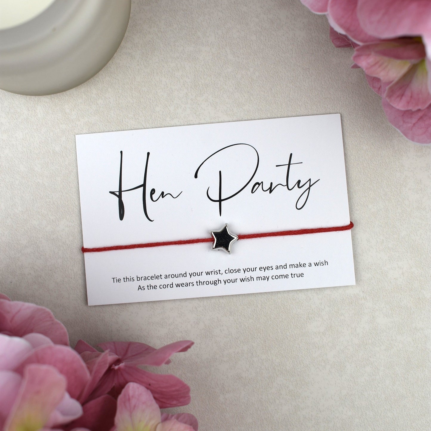 CLEARANCE - Hen Party Wish Bracelet