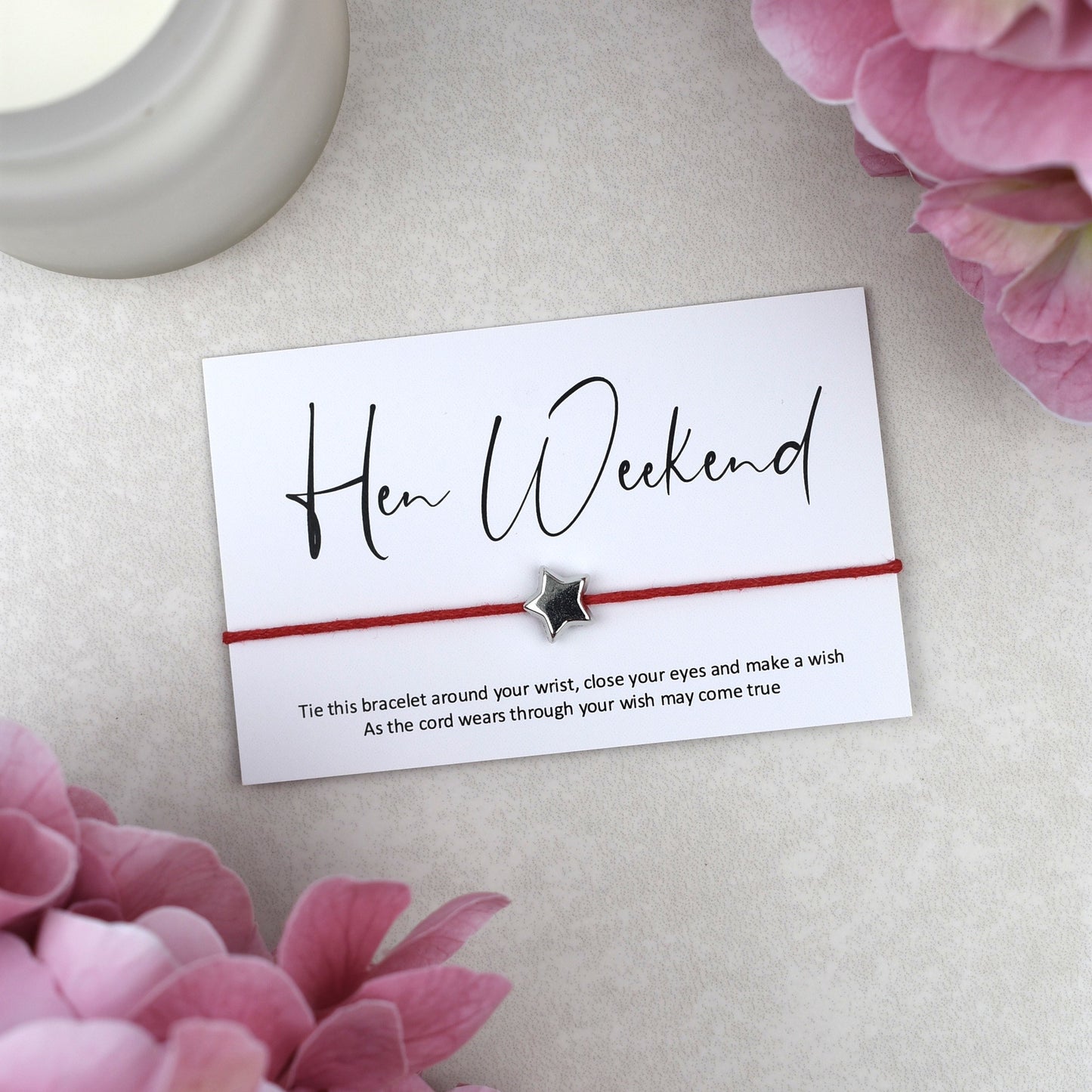CLEARANCE - Hen Weekend Wish Bracelet