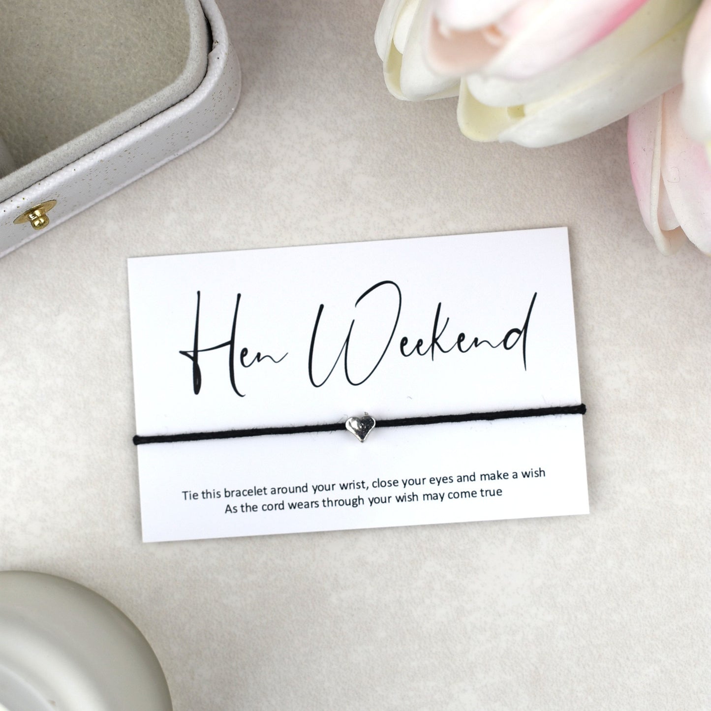 CLEARANCE - Hen Weekend Wish Bracelet | Heart Charm