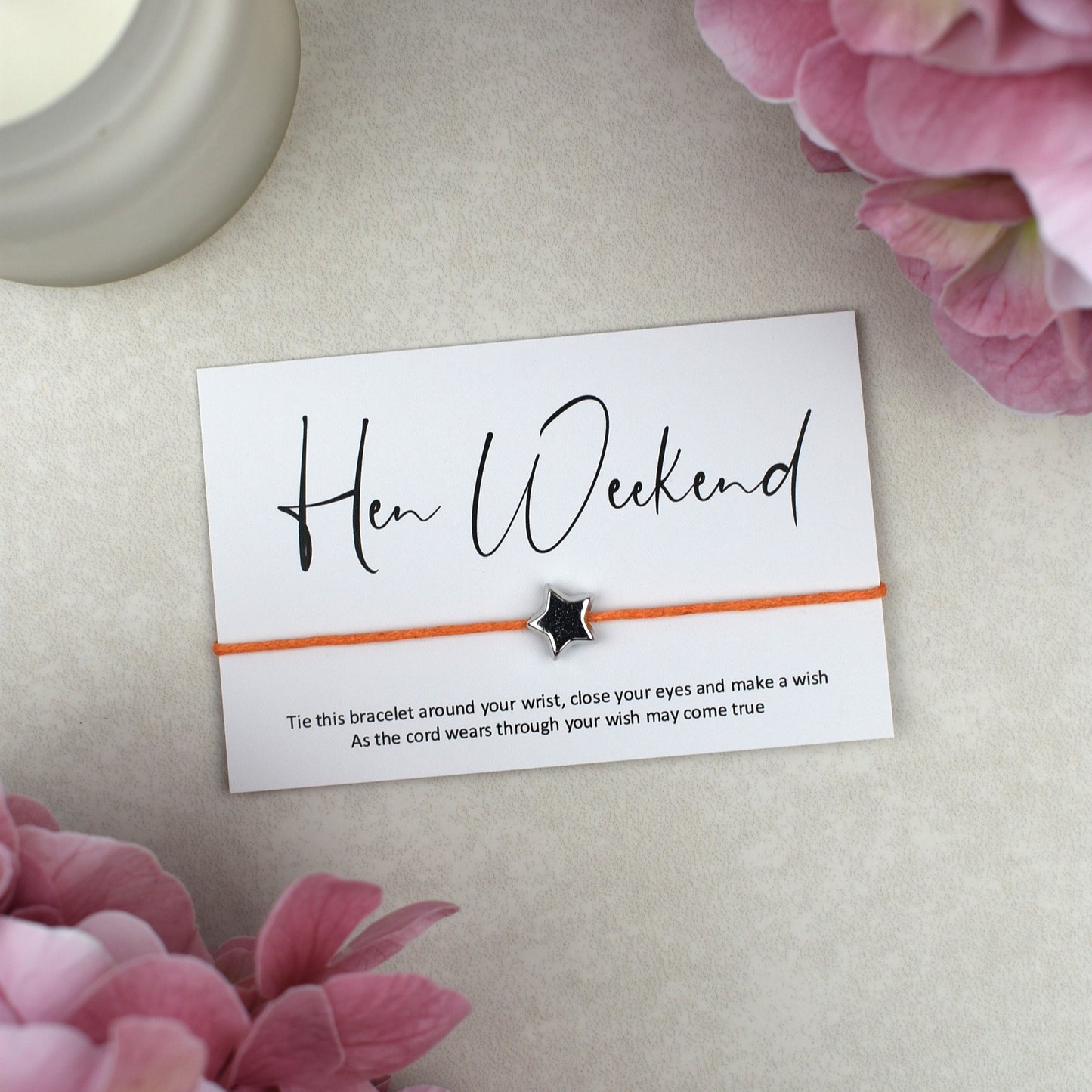 CLEARANCE - Hen Weekend Wish Bracelet
