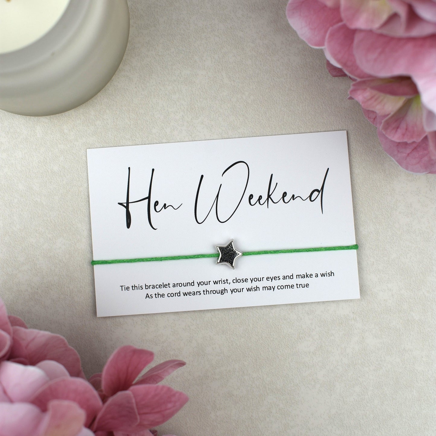 CLEARANCE - Hen Weekend Wish Bracelet