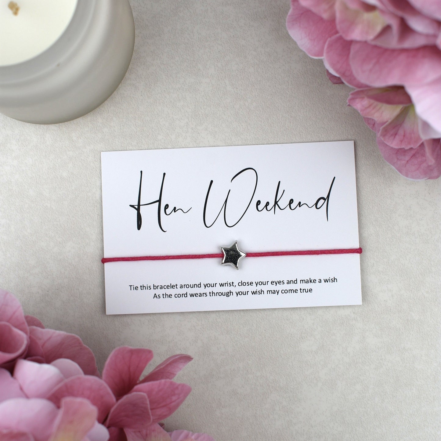 CLEARANCE - Hen Weekend Wish Bracelet