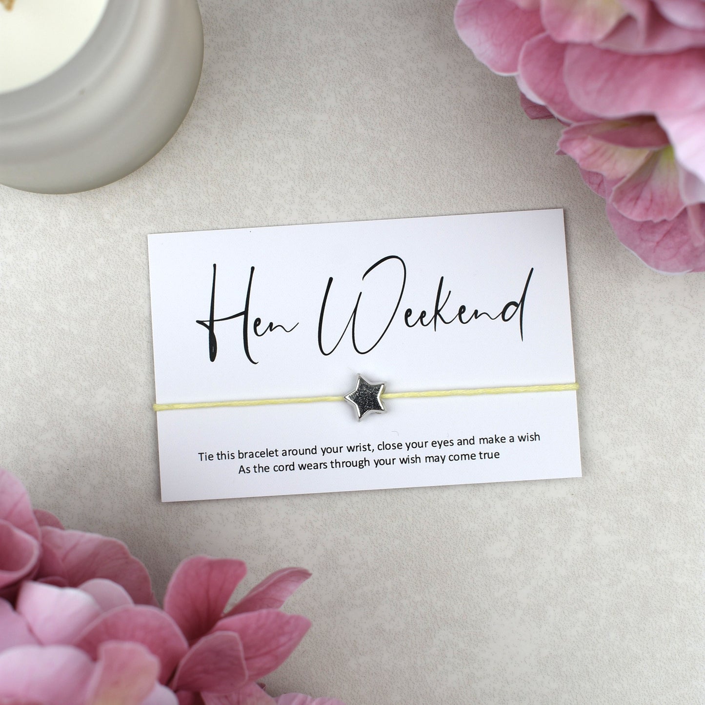 CLEARANCE - Hen Weekend Wish Bracelet