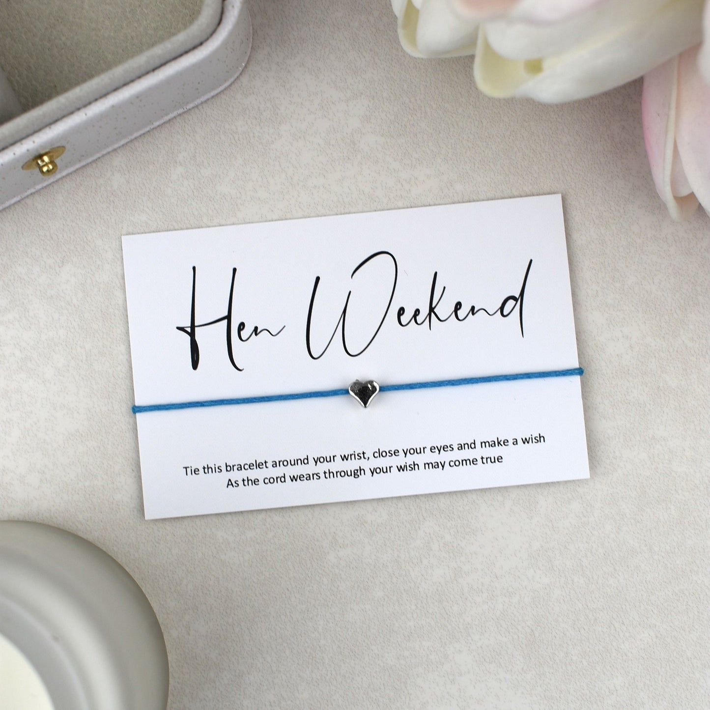 CLEARANCE - Hen Weekend Wish Bracelet | Heart Charm