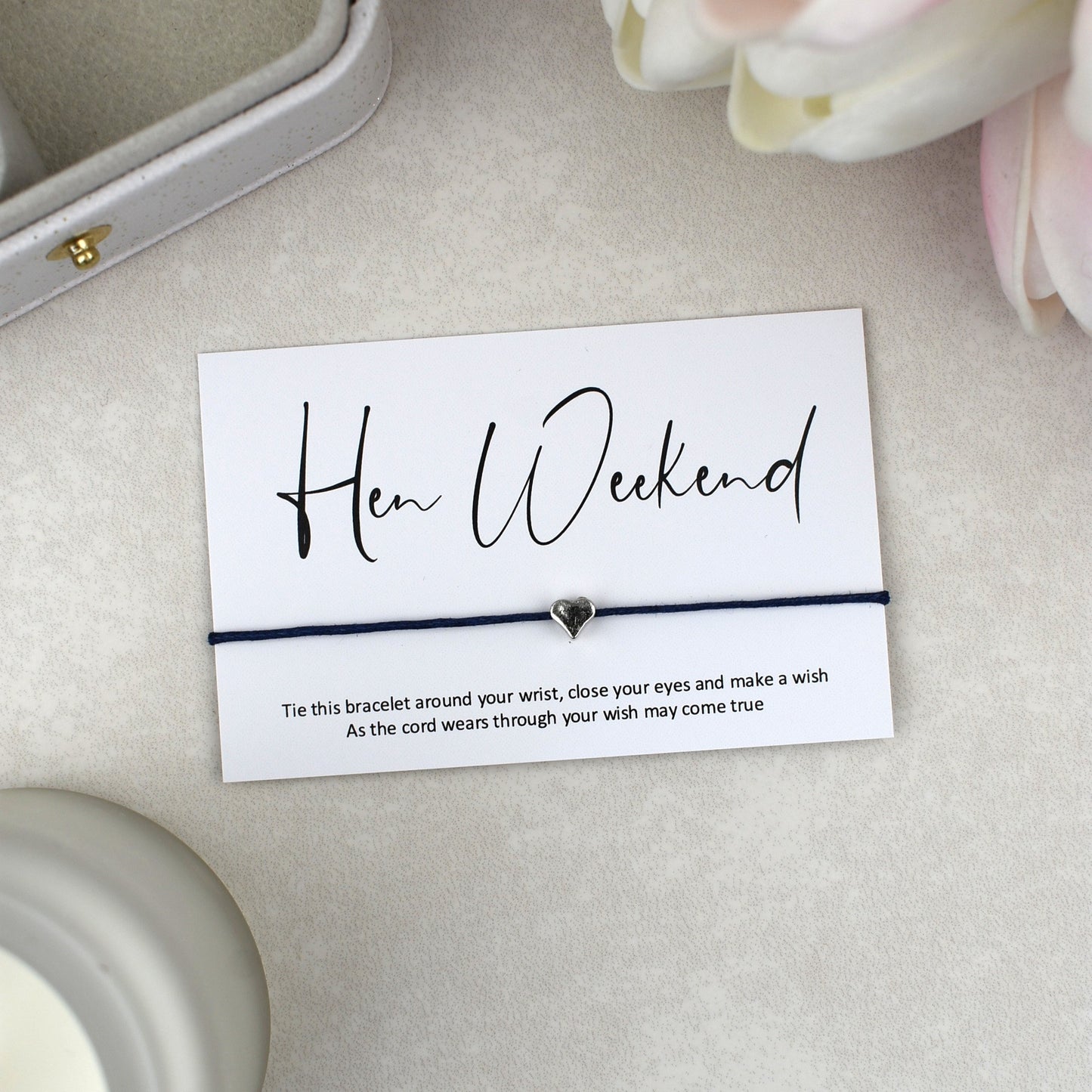 CLEARANCE - Hen Weekend Wish Bracelet | Heart Charm