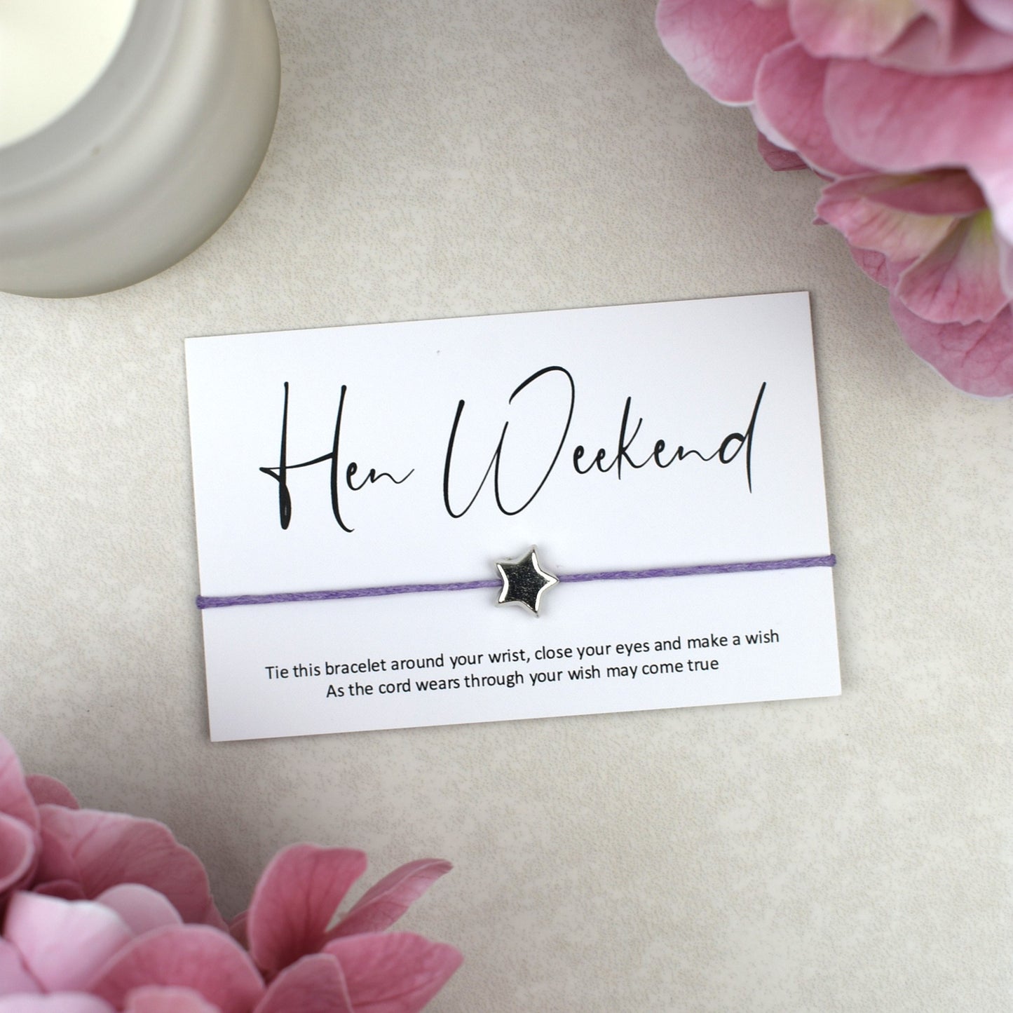 CLEARANCE - Hen Weekend Wish Bracelet