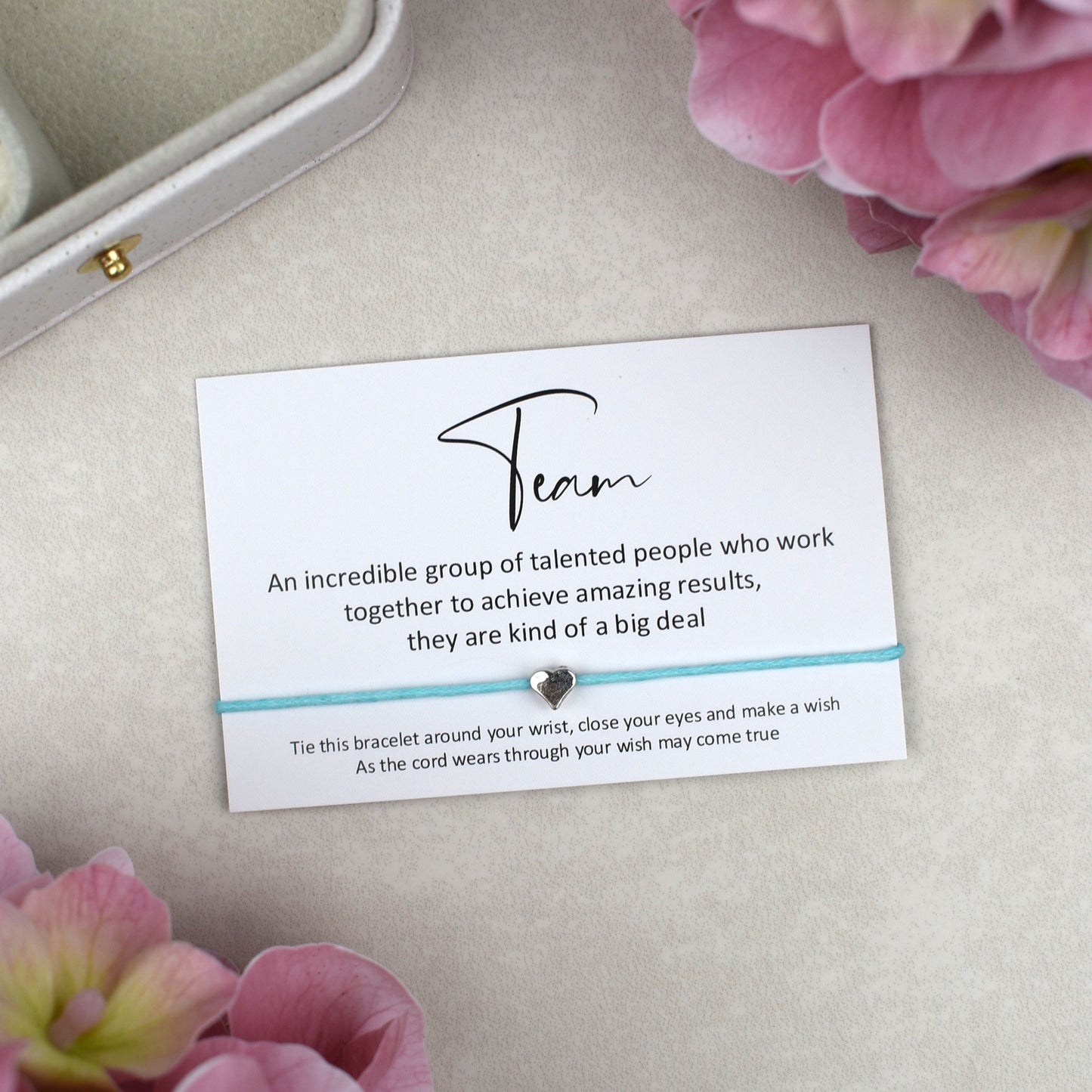 CLEARANCE - Team - Incredible Group Wish Bracelet | Heart Charm