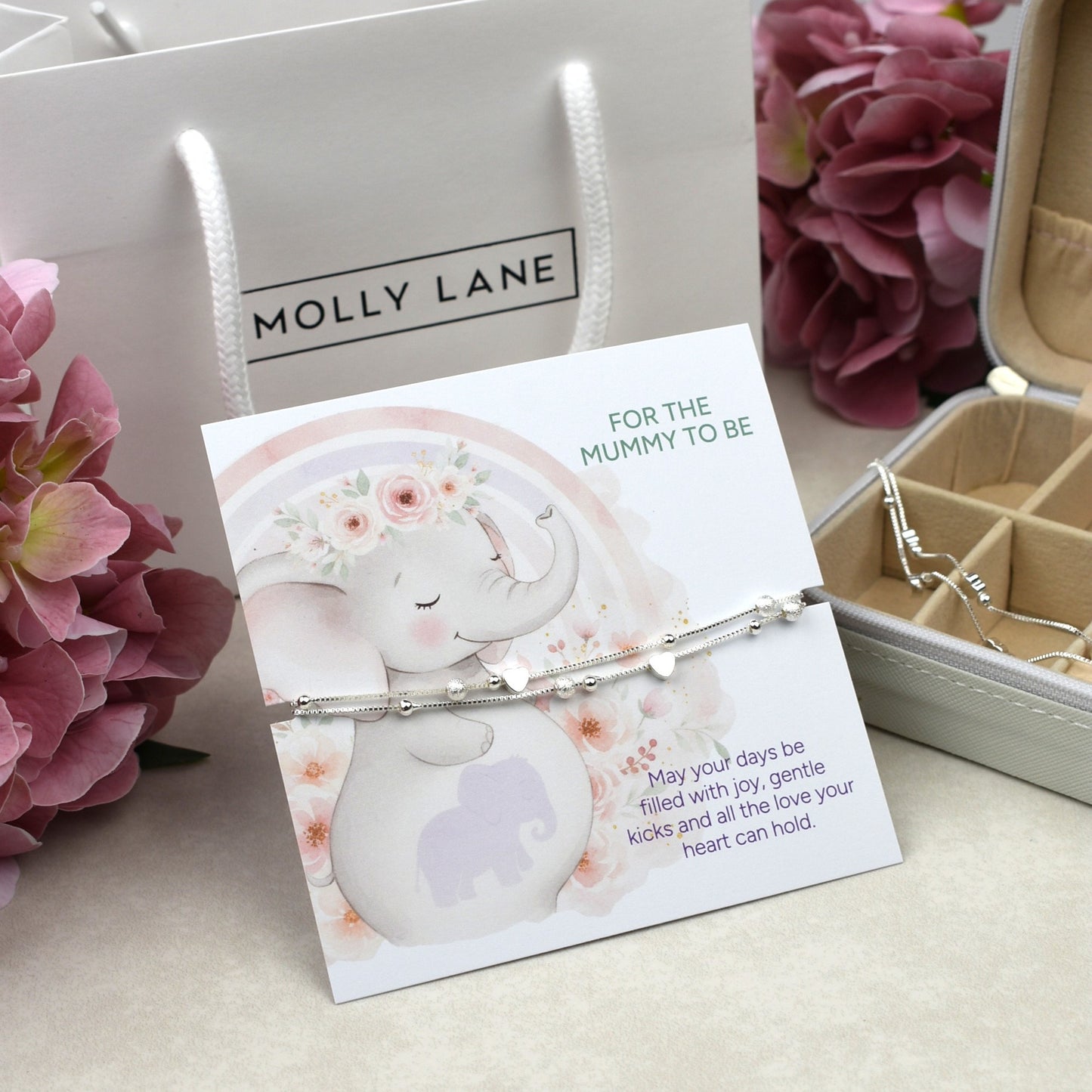 Heart Bracelet for Mummy to Be | Baby Shower Gift