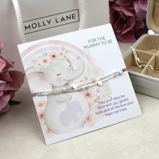 Heart Bracelet for Mummy to Be | Baby Shower Gift