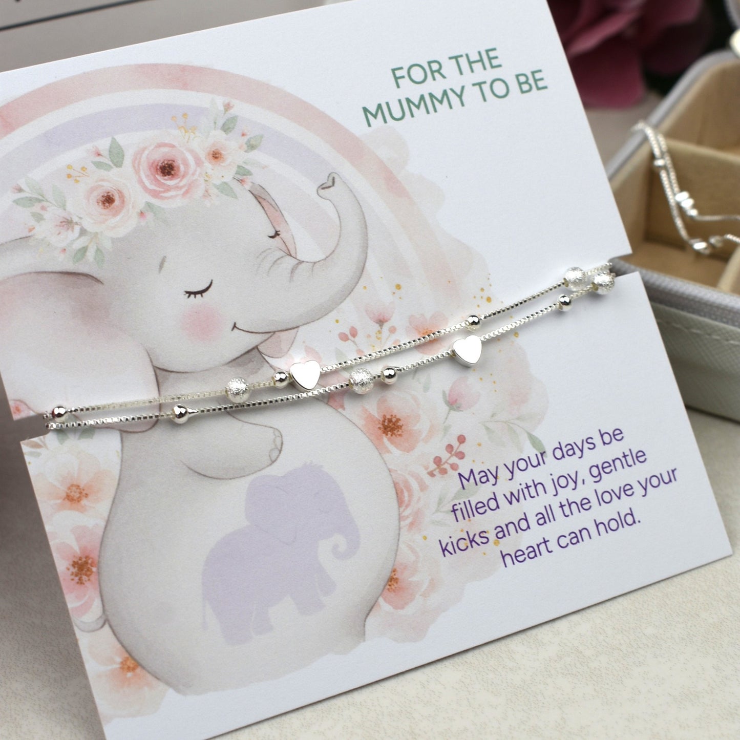 Heart Bracelet for Mummy to Be | Baby Shower Gift