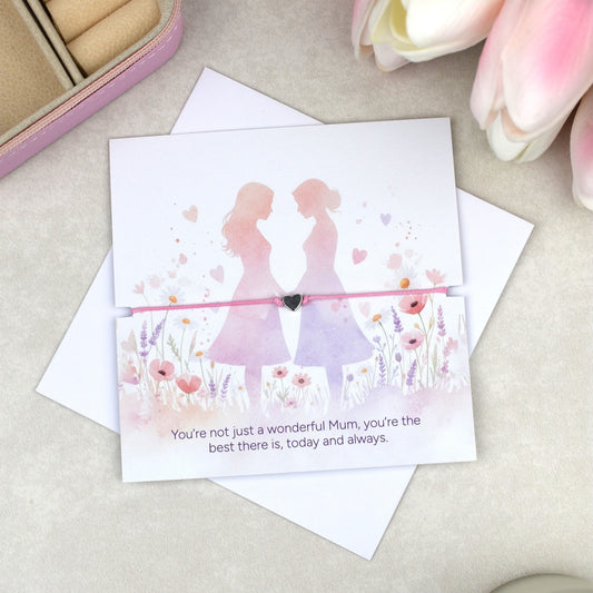 Elegant Mum bracelet gift, perfect birthday present or Mother’s Day jewellery, sentimental keepsake to show love and appreciation, thoughtful and meaningful bracelet for Mum’s of all ages to treasure every day.