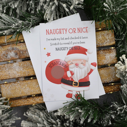 Naughty or Nice Rose Gold Scratch Card