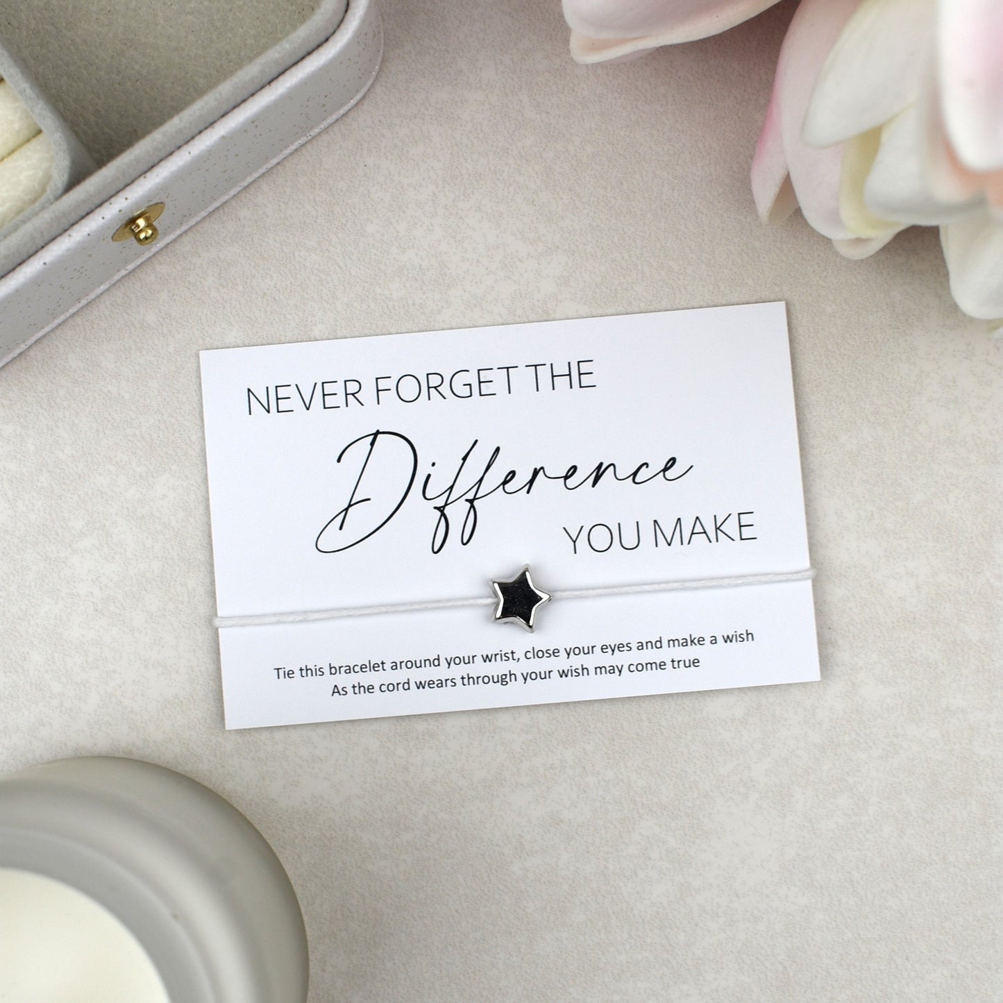 CLEARANCE - Never Forget The Difference You Make Wish Bracelet