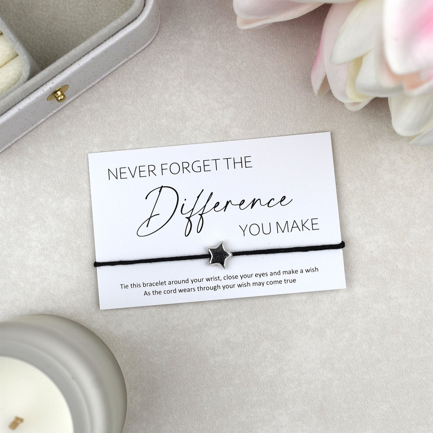 CLEARANCE - Never Forget The Difference You Make Wish Bracelet
