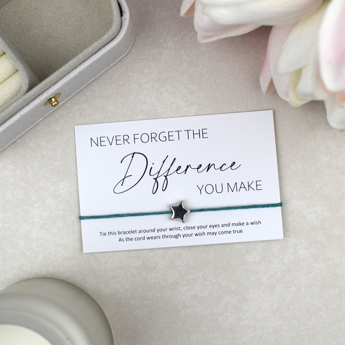 CLEARANCE - Never Forget The Difference You Make Wish Bracelet