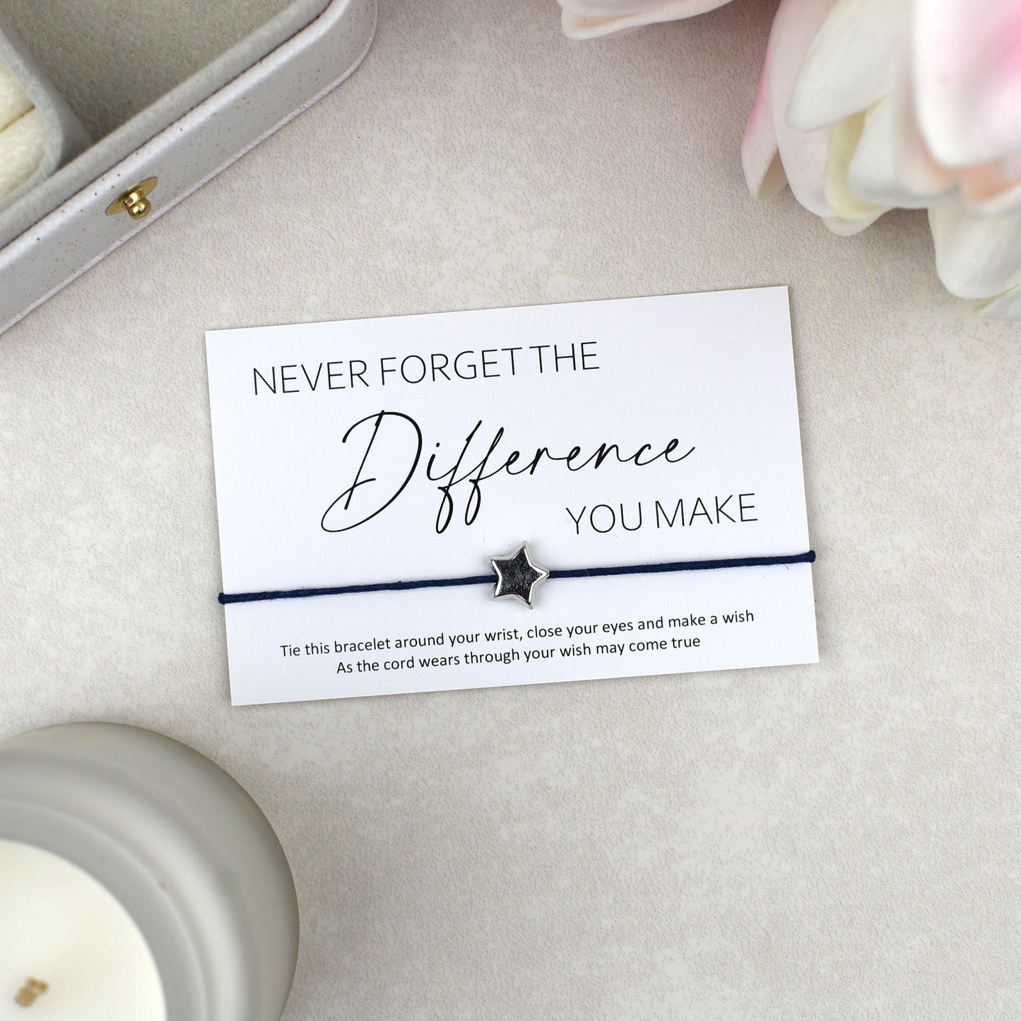 CLEARANCE - Never Forget The Difference You Make Wish Bracelet