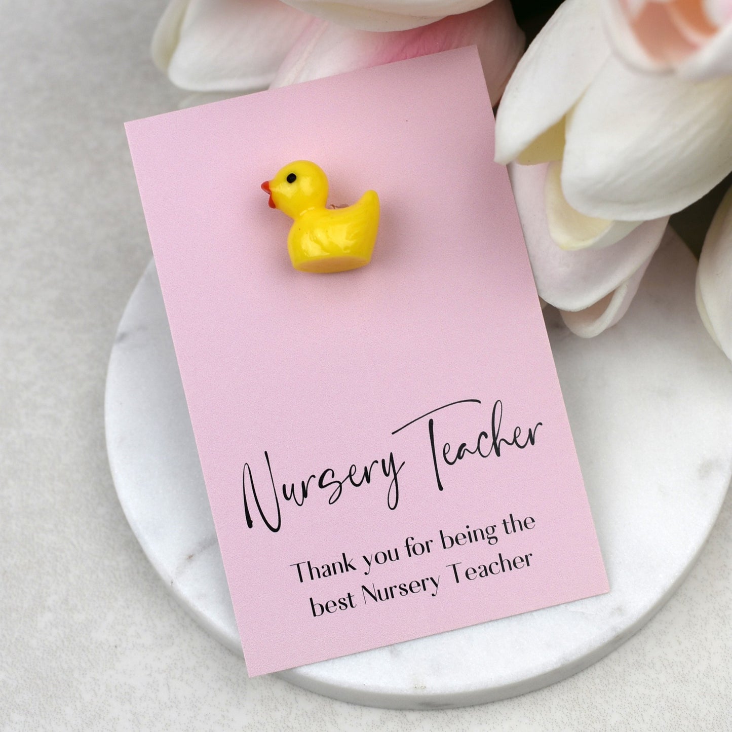 Thank You For Being The Best Nursery Teacher - Yellow Duck