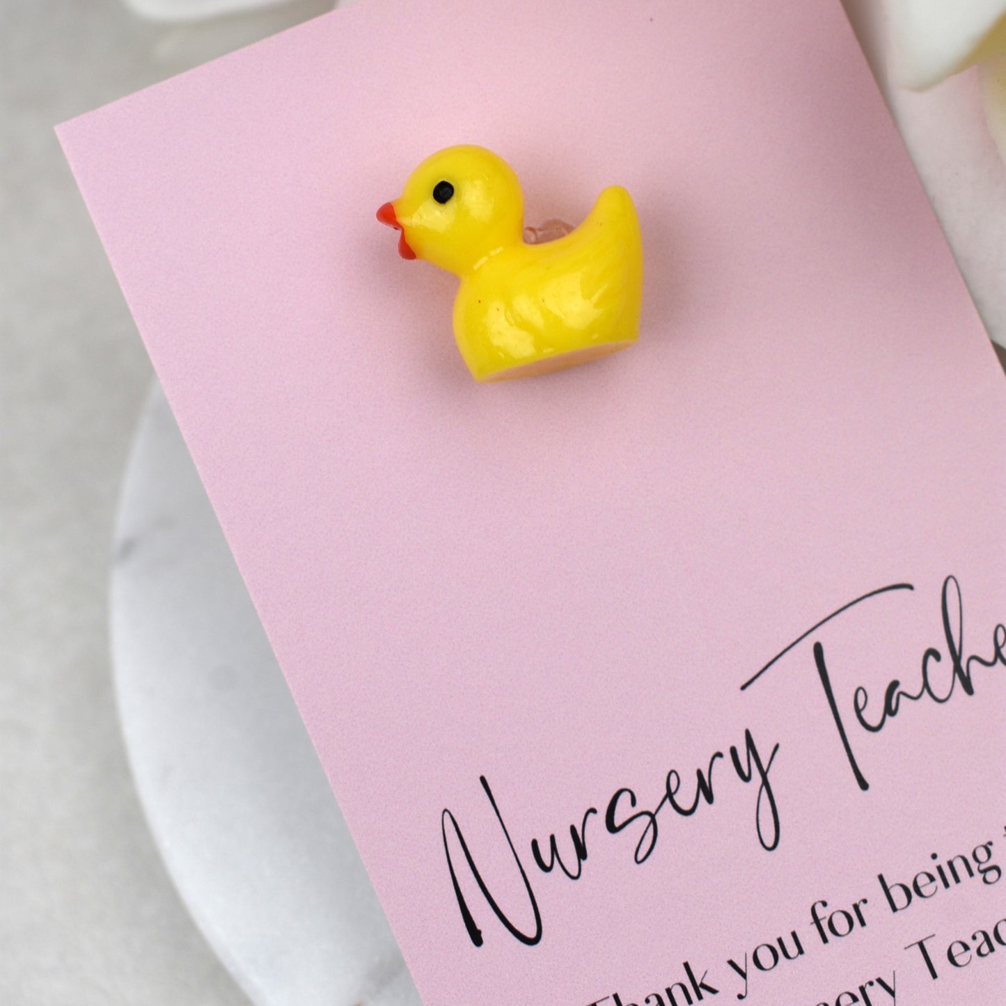 Thank You For Being The Best Nursery Teacher - Yellow Duck