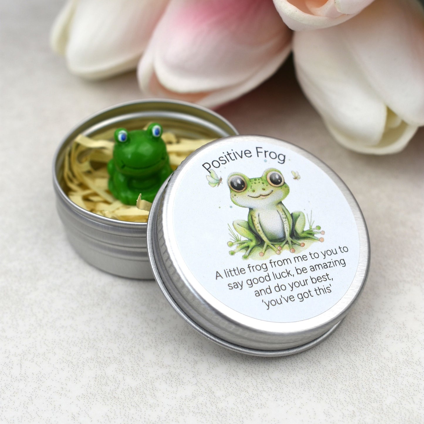 Positive Frog Tin