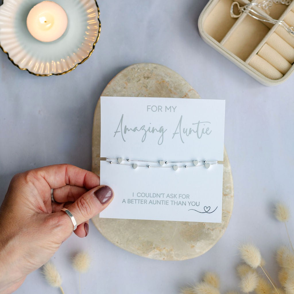 For My Amazing Auntie Bracelet – Auntie Gift from Niece or Nephew