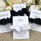 Black Wedding Hair Scrunchie