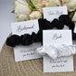 Black Wedding Hair Scrunchie