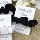 Black Wedding Hair Scrunchie