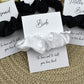 Black Wedding Hair Scrunchie