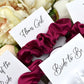 Fuchsia Wedding Hair Scrunchie